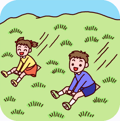 子供が遊んでいるイラスト